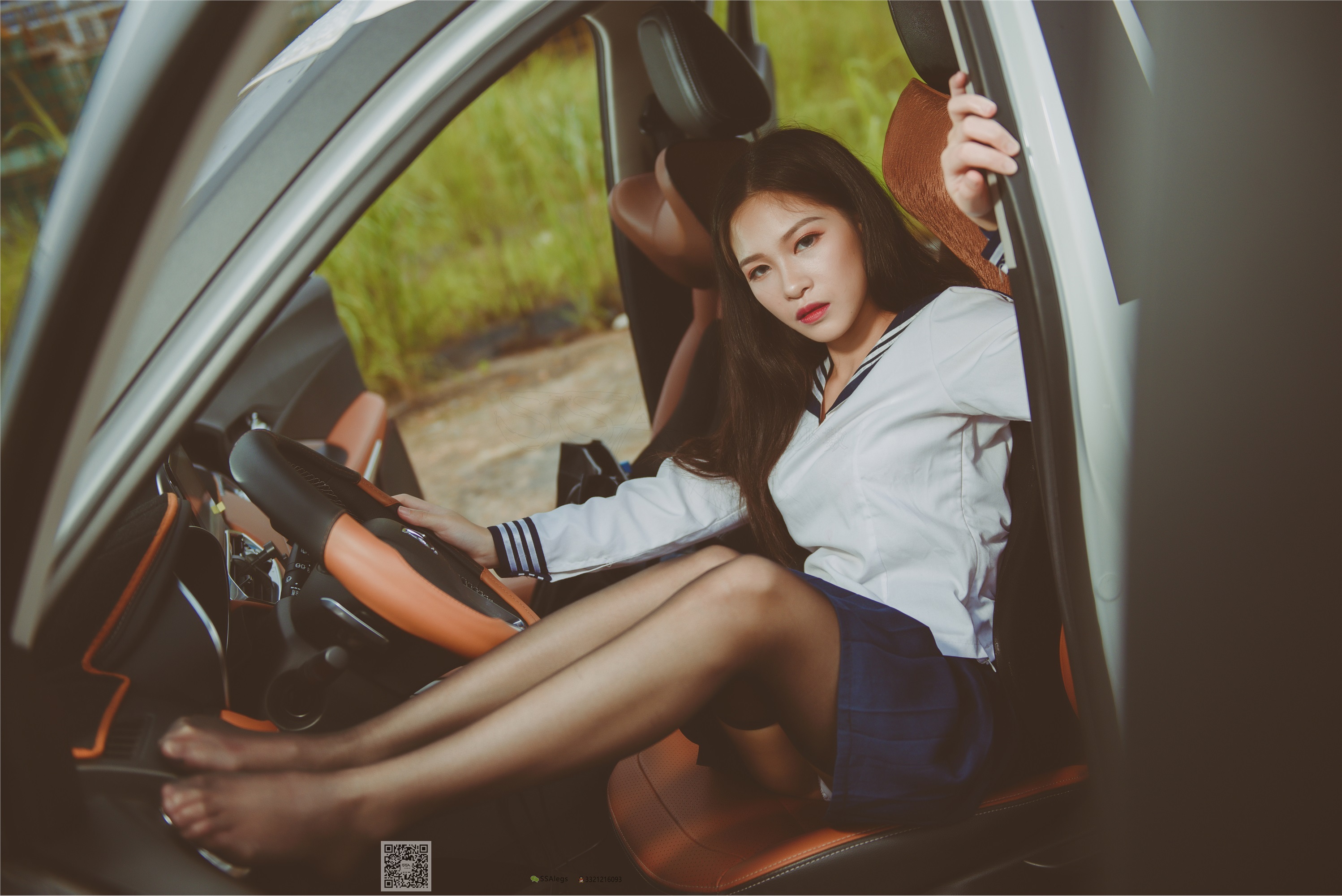 SSA丝社 NO.017 佳佳 小丝妹佳佳练车记